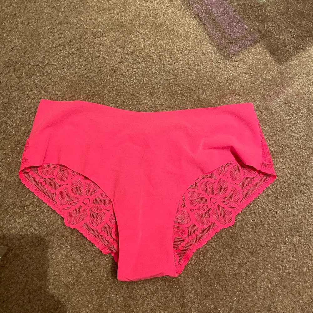 Pink Victoria secret panty floral small